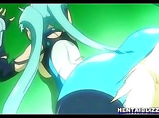 Cute hentai girl gangbanged by monsters and facial cumshot
