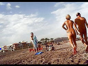 Nudisti, Amatoriali, Videocamera, Spiaggia, Spagnole, Telecamere nascoste